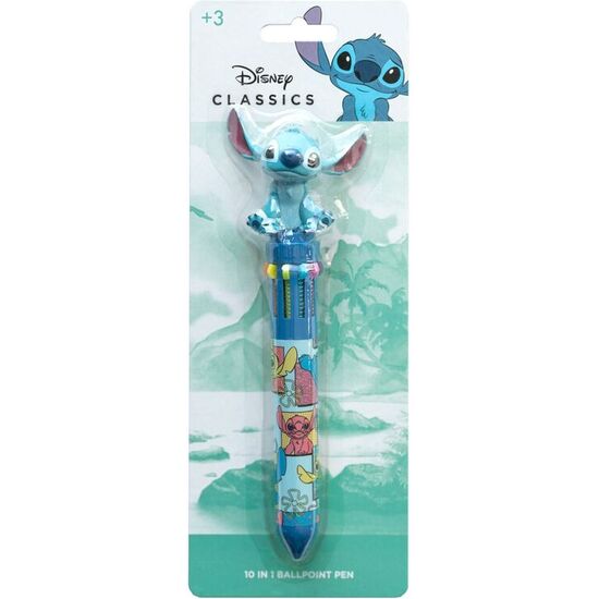 BOLIGRAFO 3D 10 COLORES STITCH DISNEY image 0
