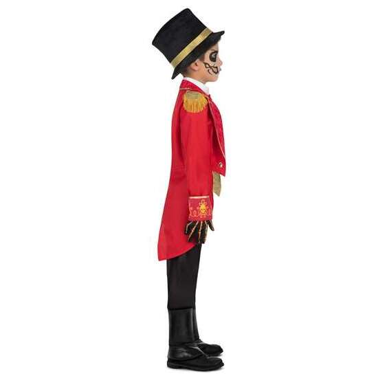 DISFRAZ JEFE DE PISTA SINIESTRO SOMBRERO, CHAQUETA, CHALECO CON CAMISA, GUANTES, PANTALÓN Y CUBREBOTAS  TALLA 7-9 Y image 1