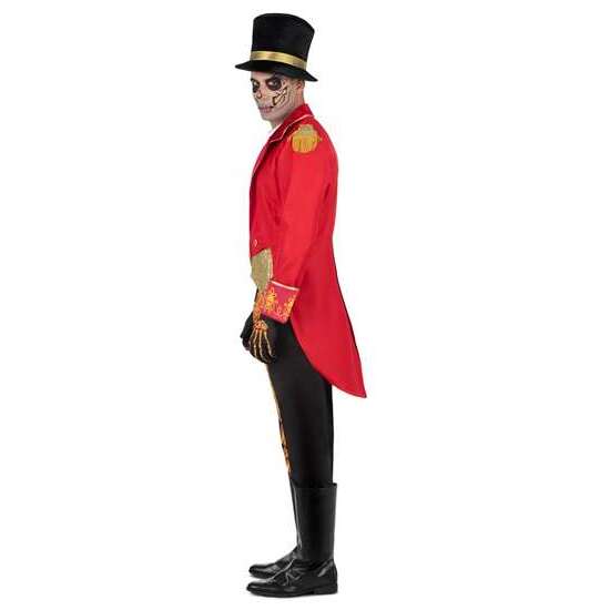 DISFRAZ JEFE DE PISTA SINIESTRO SOMBRERO, CHAQUETA, CHALECO CON CAMISA, GUANTES, PANTALÓN Y CUBREBOTAS  TALLA M image 1