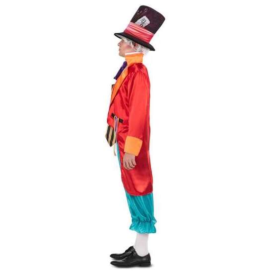 DISFRAZ SOMBRERERO LOCO SOMBRERO, CUELLO CON PAJARITA, CHAQUETA CON CHALECO Y PANTALÓN TALLA M image 1