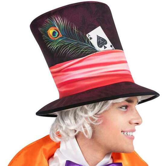DISFRAZ SOMBRERERO LOCO SOMBRERO, CUELLO CON PAJARITA, CHAQUETA CON CHALECO Y PANTALÓN TALLA M image 5