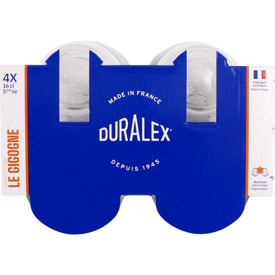 SET 4 CLEAR GLASS160CC  image 3