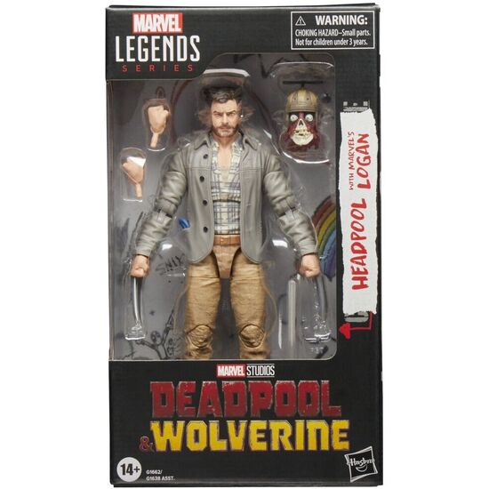FIGURA HEADPOOL WITH MARVELS LOGAN - DEADPOOL & WOLVERINE MARVEL LEGENDS SERIES 15CM image 0