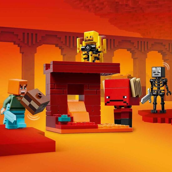 BATALLA LAVA INFRAMUNDO LEGO MINECR image 1