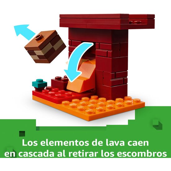 BATALLA LAVA INFRAMUNDO LEGO MINECR image 4