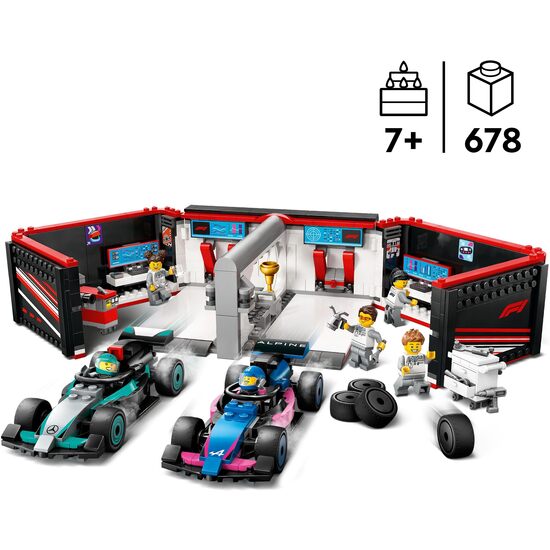 GARAJE F1: MERCEDES-AMG&ALPINE LEGO image 1