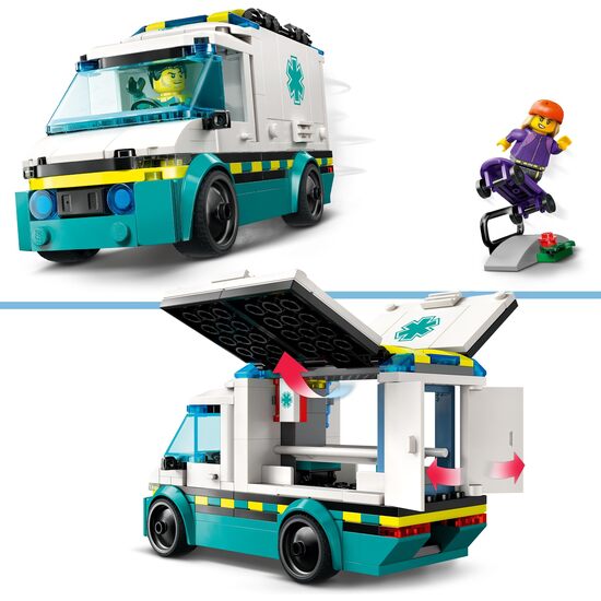 AMBULANCIA DE EMERGENCIAS LEGO CITY image 2