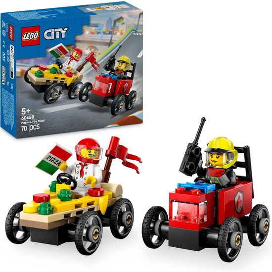 PIZZA VS. BOMBEROS LEGO CITY image 0