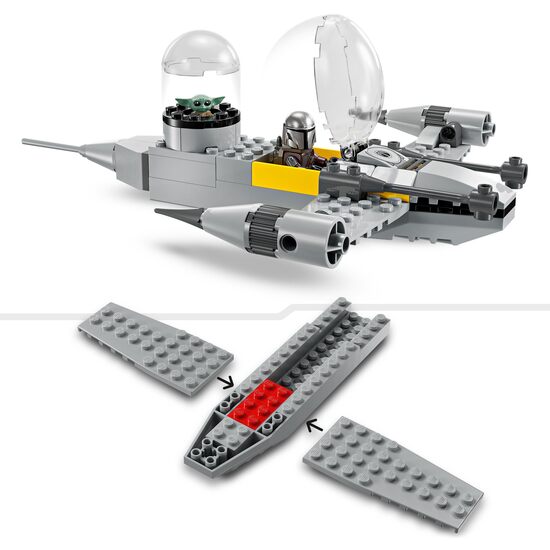 CAZA ESTELAR N-1 MANDO Y GROGU LEGO image 2