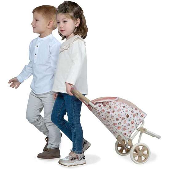 CARRO DE COMPRA SWEET 36X30X66 CM CON BOLSILLO TRASERO. image 1