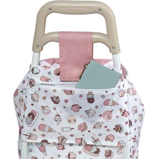 CARRO DE COMPRA SWEET 36X30X66 CM CON BOLSILLO TRASERO. image 2