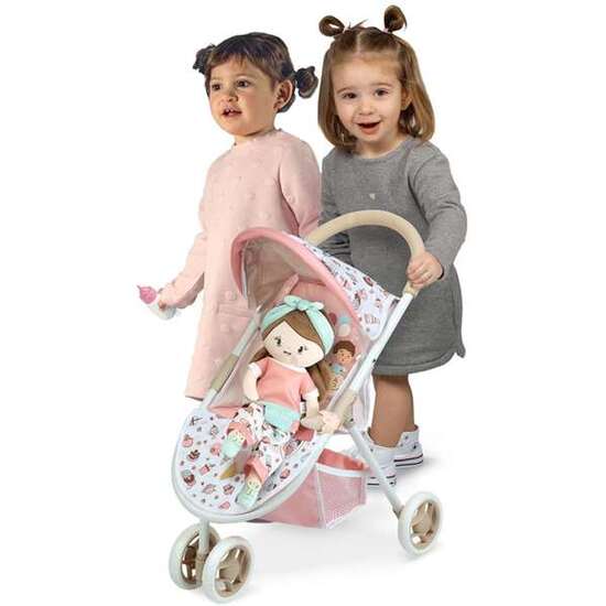 SILLA MUÑECA CON 3 RUEDAS SWEET 33X48X55CM. MUÑECA INCLUIDA image 1