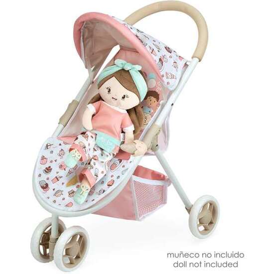 SILLA MUÑECA CON 3 RUEDAS SWEET 33X48X55CM. MUÑECA INCLUIDA image 2