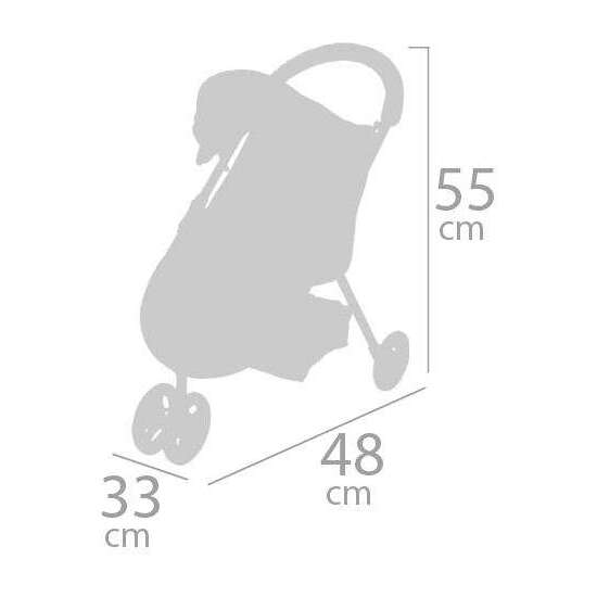 SILLA MUÑECA CON 3 RUEDAS SWEET 33X48X55CM. MUÑECA INCLUIDA image 5
