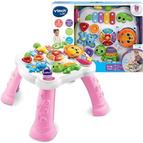 MESITA INFANTIL ROSA DE ACTIVIDADES image 0