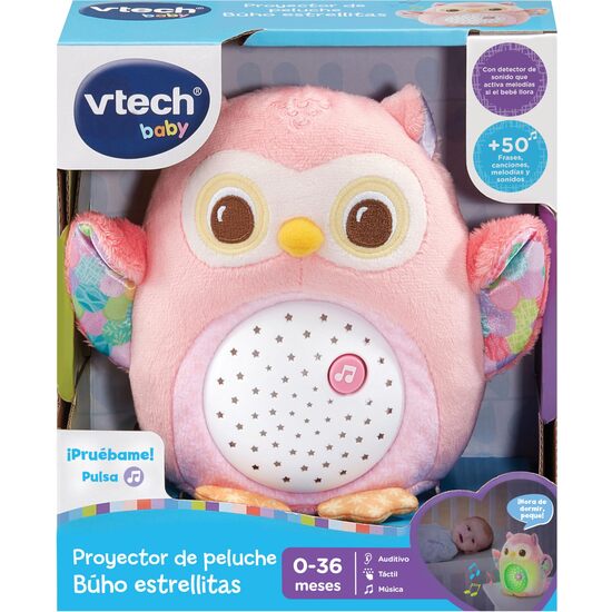 PROYECTOR PELUCHE ROSA BUHO ESTRELL image 4