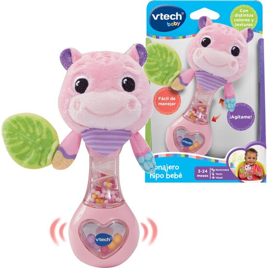 SONAJERO HIPO BEBÑ ROSA image 0