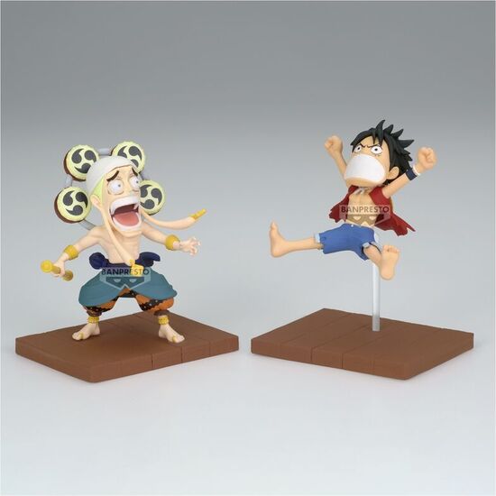 FIGURA MONKEY D LUFFY & ENEL WORLD COLLECTABLE ONE PIECE 7CM image 1