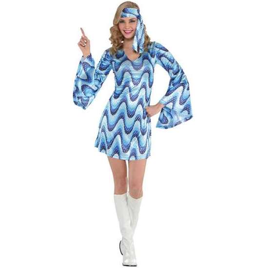 DISFRAZ ADULTO: CHICA DISCO TALLA S image 0