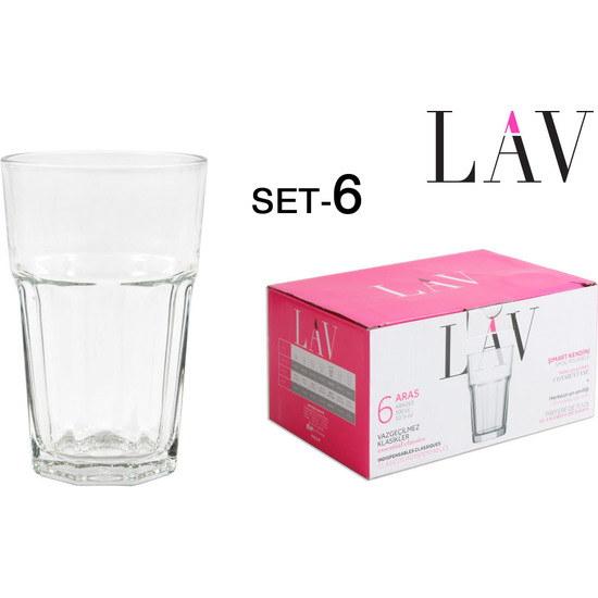 SET 6 LONG DRINK GLASS 305CC  image 0
