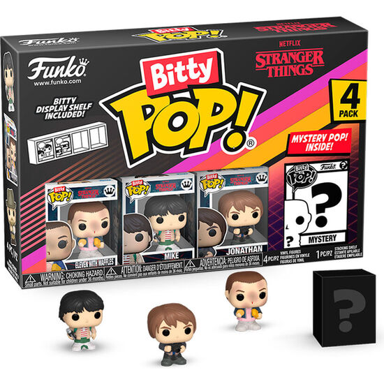 BLISTER 4 FIGURAS BITTY POP STRANGER THINGS ELEVEN image 0