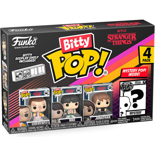 BLISTER 4 FIGURAS BITTY POP STRANGER THINGS ELEVEN image 2