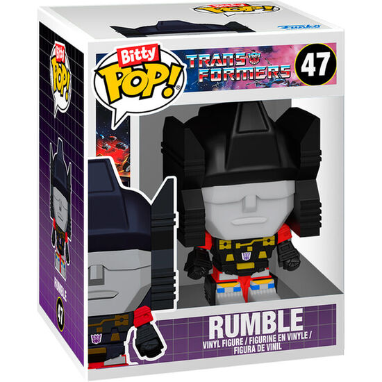 FIGURA BITTY BOTS TRANSFORMERS SOUNDWAVE WITH RUMBLE image 3