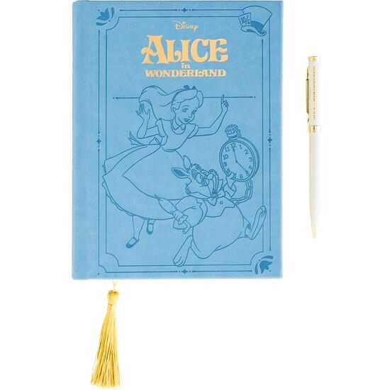 SET CUADERNO A5 + BOLIGRAFO ALICIA EN EL PAIS DE LAS MARAVILLAS DISNEY image 0