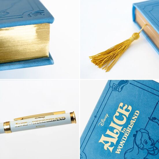 SET CUADERNO A5 + BOLIGRAFO ALICIA EN EL PAIS DE LAS MARAVILLAS DISNEY image 3