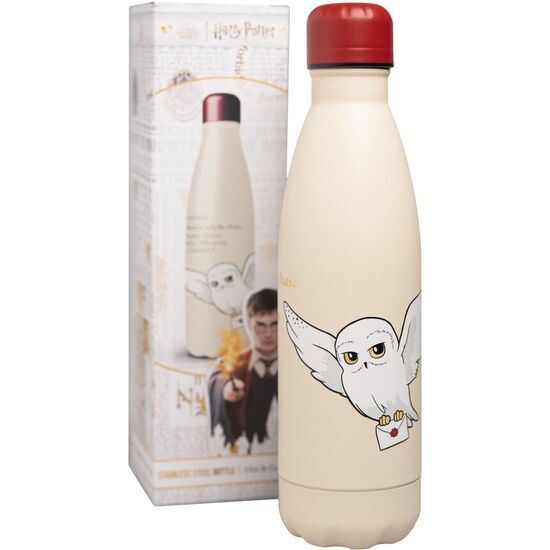 BOTELLA ACERO INOXIDABLE HEDWIG HARRY POTTER 500ML image 1