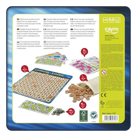 LOTERIA CAJA METAL image 2