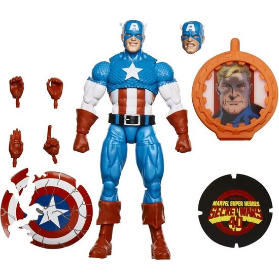 FIGURA CAPITAN AMERICA SECRET WARS MARVEL LEGENDS SERIES 15CM image 1