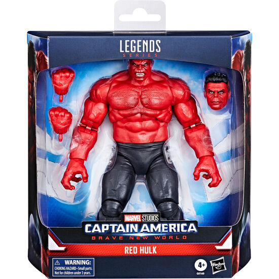 FIGURA RED HULK BRAVE NEW WORLD CAPITAN AMERICA MARVEL 15CM image 0