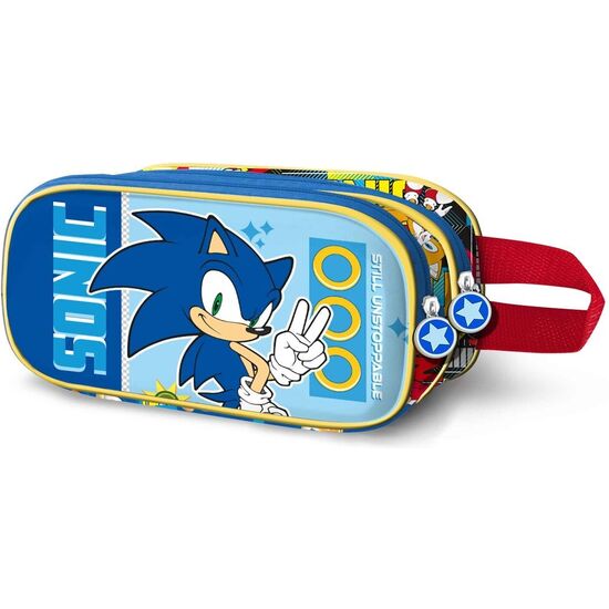 PORTATODO 3D SONIC THE HEDGEHOG DOBLE image 0