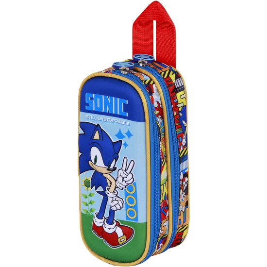 PORTATODO 3D SONIC THE HEDGEHOG DOBLE image 2
