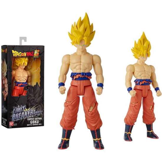 FIGURA DRAGON BALL LIMIT BREAKER GOKU BATTLE DAMAGE 30 CM image 0