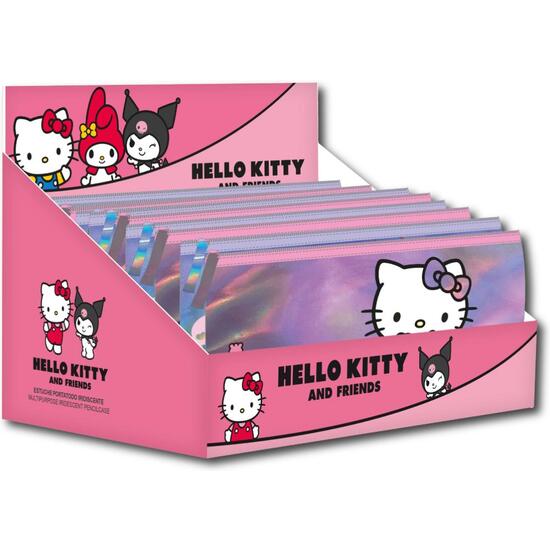 ESTUCHE PORTATODO IRIDISCENTE HELLO KITTY KUROMI image 1
