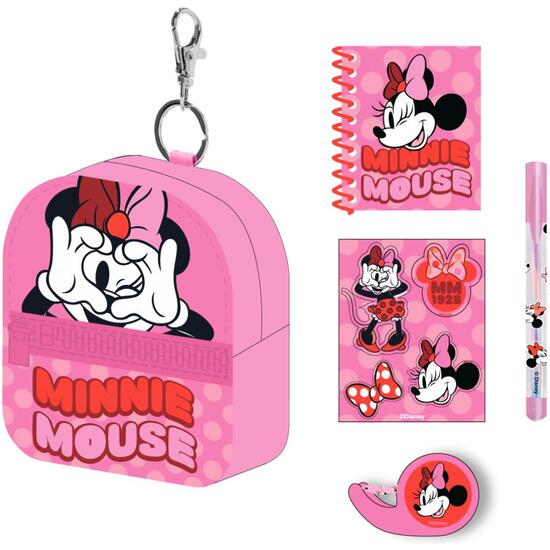 SET DE PAPELERÍA MINIMOCHILA MINNIE image 1
