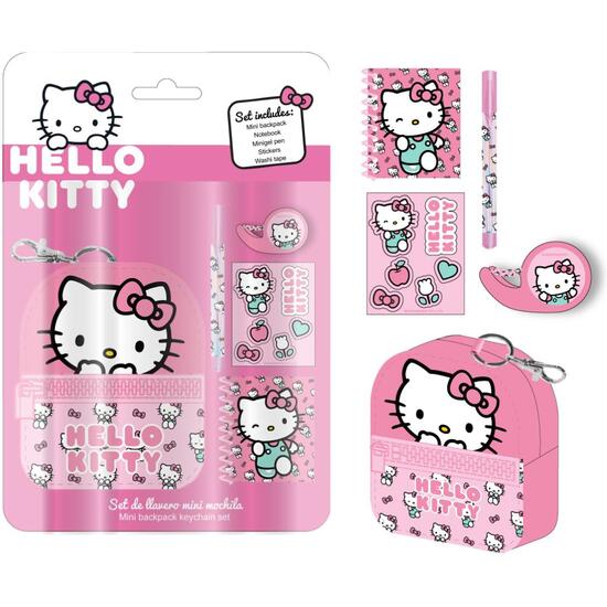 SET DE PAPELERÍA MINIMOCHILA HELLO KITTY image 0