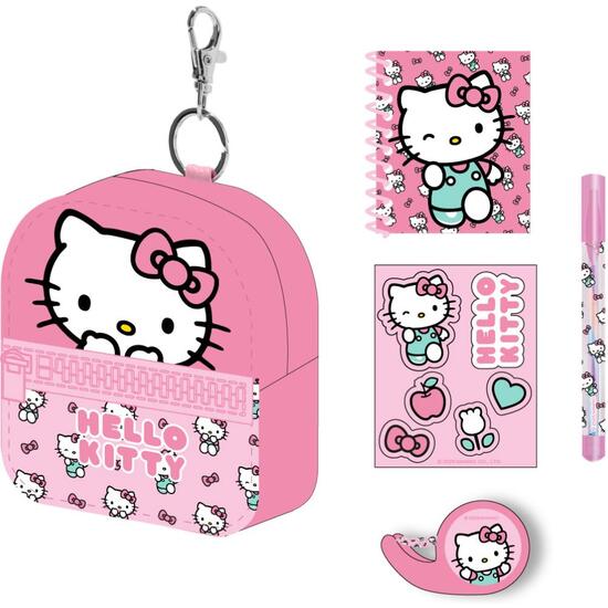 SET DE PAPELERÍA MINIMOCHILA HELLO KITTY image 1