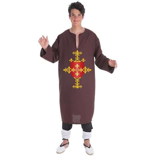 DISFRAZ ADULTO  TÚNICA MARRÓN T-XL TALLA XL image 0