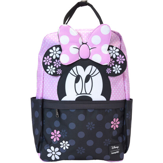 MOCHILA NYLON FLORAL ROCK THE DOTS MINNIE DISNEY LOUNGEFLY image 0