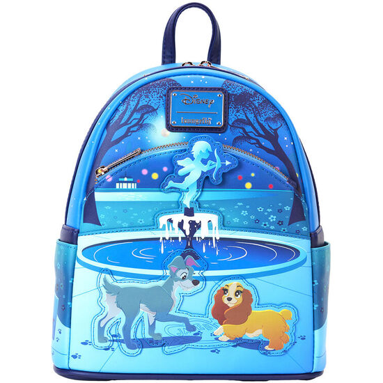 MOCHILA 70TH ANNIVERSARY LA DAMA Y EL VAGABUNDO DISNEY LOUNGEFLY 26CM image 0