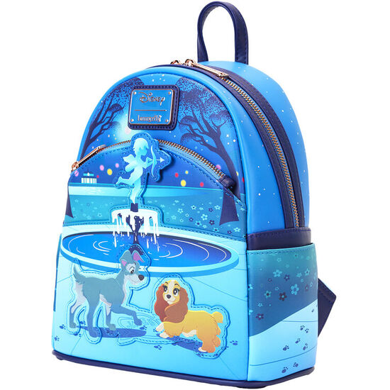 MOCHILA 70TH ANNIVERSARY LA DAMA Y EL VAGABUNDO DISNEY LOUNGEFLY 26CM image 3
