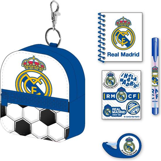 SET DE PAPELERÍA MINIMOCHILA REAL MADRID image 1