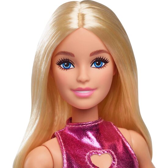 BARBIE FASHIONISTA VESTIDO ROSA MET image 2