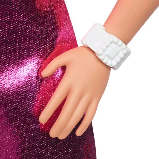 BARBIE FASHIONISTA VESTIDO ROSA MET image 4