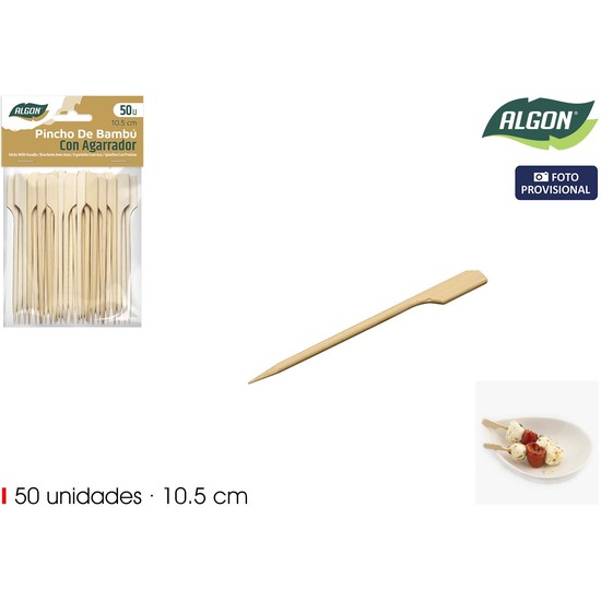 SET-50 PINCHO BAMBU AGARRADOR 105MM ALGON image 1