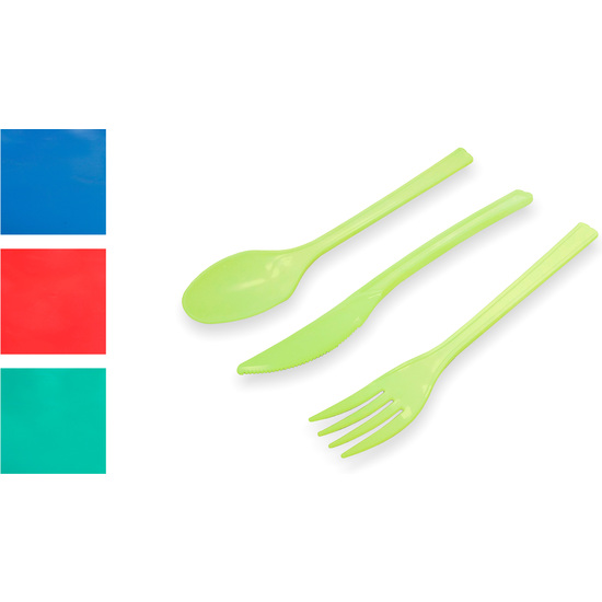 SET-18 CUBIERTOS PP COLORES ALGON image 0
