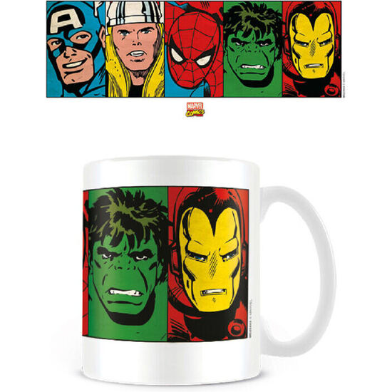 TAZA FACES VENGADORES AVENGERS MARVEL image 0